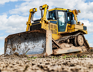 Banner image for mobile for bulldozer rental services in India for Daya Charan Earthmovers